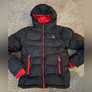 Boys Spyder Puffer Jacket Size Medium